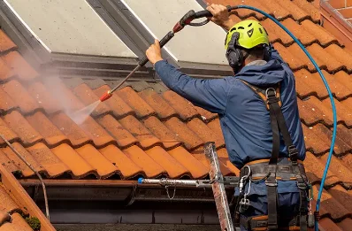 Démoussage et hydrofuge de toiture à Coligny